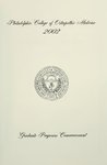 Graduate Programs Commencement, 3rd Class (2002) by Philadelphia College of Osteopathic Medicine