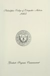 Graduate Programs Commencement, 6th Class (2005) by Philadelphia College of Osteopathic Medicine