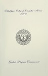 Graduate Programs Commencement, 11th Class (2010)