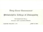 Commencement, Philadelphia (1924) by Philadelphia College of Osteopathy