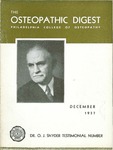 Osteopathic Digest (December 1937) by Philadelphia College of Osteopathy