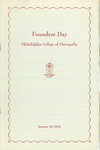 1954 Founders Day by Philadelphia College of Osteopathy