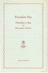 1973 Founders Day by Philadelphia College of Osteopathic Medicine