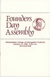 1988 Founders Day by Philadelphia College of Osteopathic Medicine