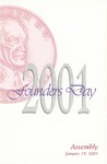 2001 Founders Day