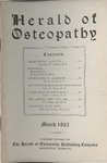 Herald of Osteopathy, March 1925 by Herald of Osteopathy