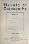 Herald of Osteopathy, June 1925 by Herald of Osteopathy