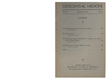 Osteopathic Medicine Volume 3, Issue 4 by Philadelphia College of Osteopathy