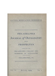 Philadelphia Journal of Osteopathy Volume 6, Number 3 by Philadelphia College and Infirmary of Osteopathy