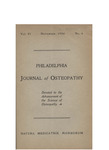 Philadelphia Journal of Osteopathy Volume 6, Number 4 by Philadelphia College and Infirmary of Osteopathy