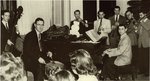 Student Band at the Student Christmas Party, circa 1954